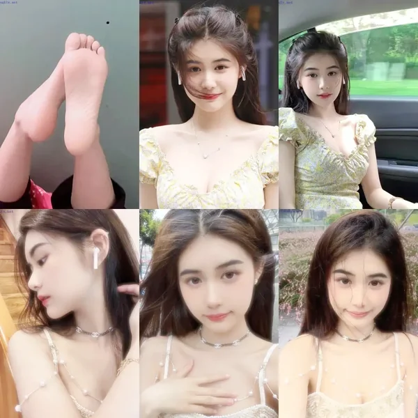 超级白皙，微胖的高中生美女